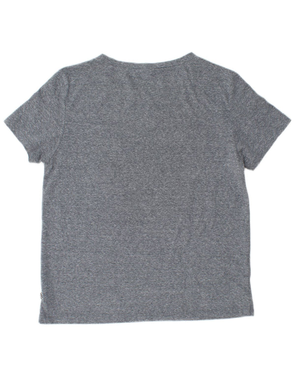 VANS Camiseta gráfica para mujer Top UK 44 Grande Gris Floral Poliéster
