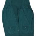 Marks & Spencer - Cárdigan sin mangas para mujer, talla 40, color verde medio