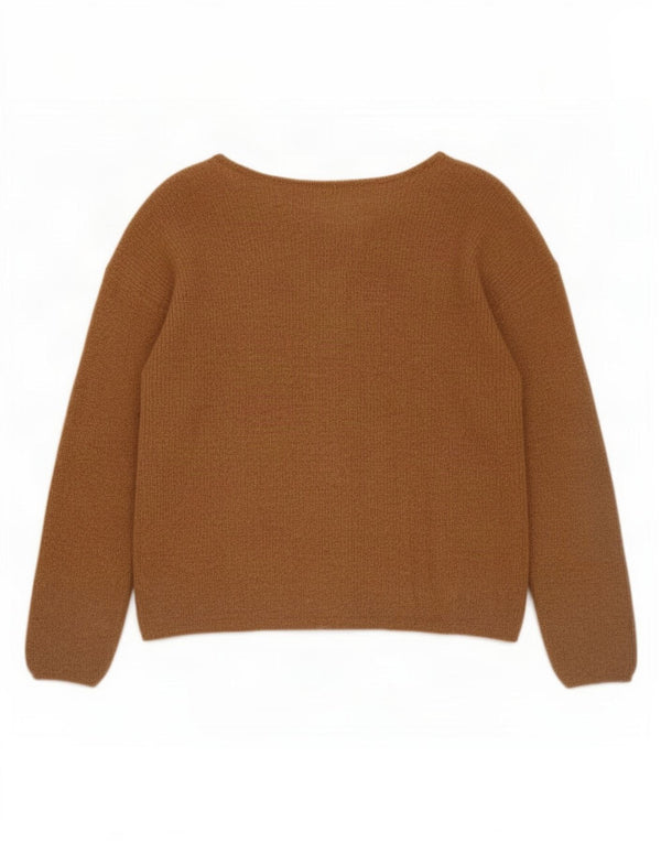 La Maille Sézane Suéter tipo cárdigan corto para mujer Reino Unido 10 Small Brown Mohair