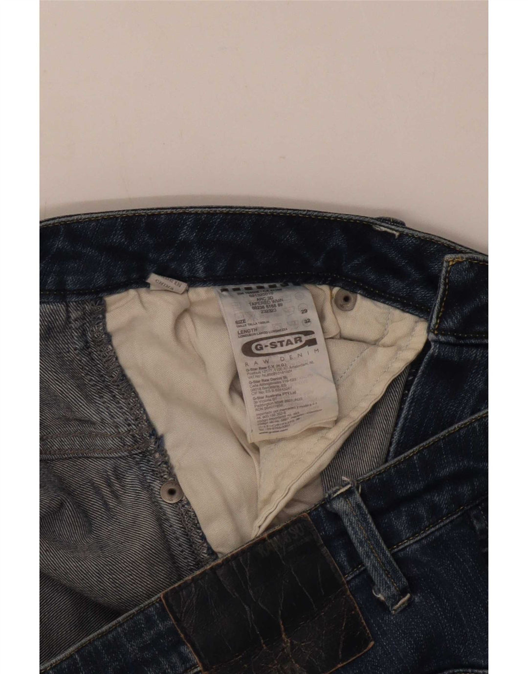 Vaqueros cónicos para hombre G-Star W29 L28 Algodón azul