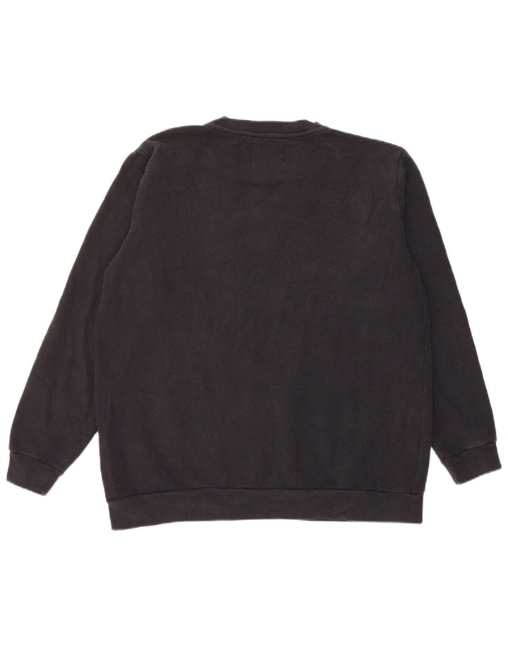 Calvin Klein Jeans Hombre Sudadera Gráfica Jumper Algodón Negro Mediano