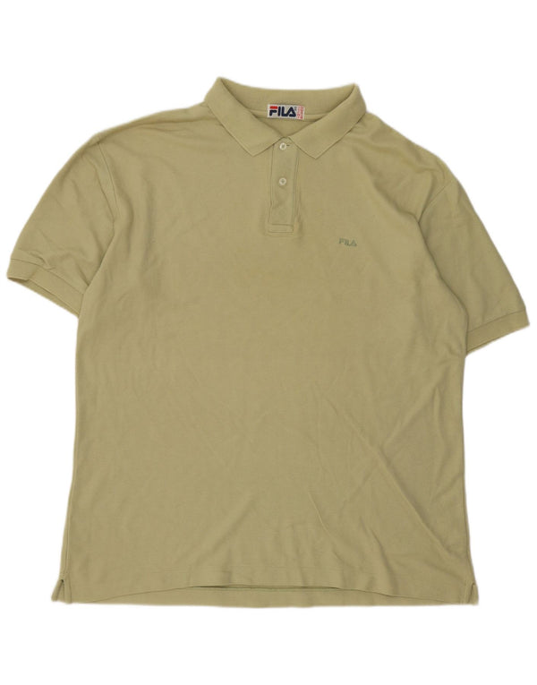 Fila Polo de corte regular para hombre IT 54 XL Algodón caqui