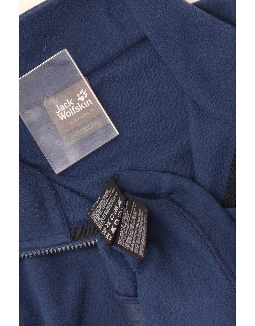 Jack Wolfskin Chaqueta polar para hombre UK 42 Poliéster azul grande