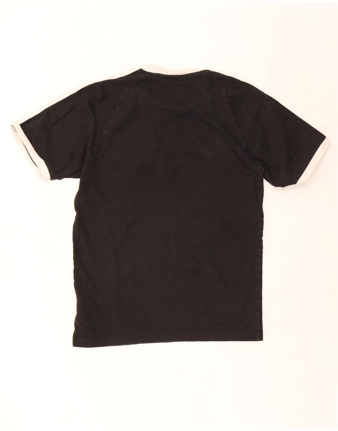 Adidas - Camiseta para hombre, talla pequeña, algodón negro