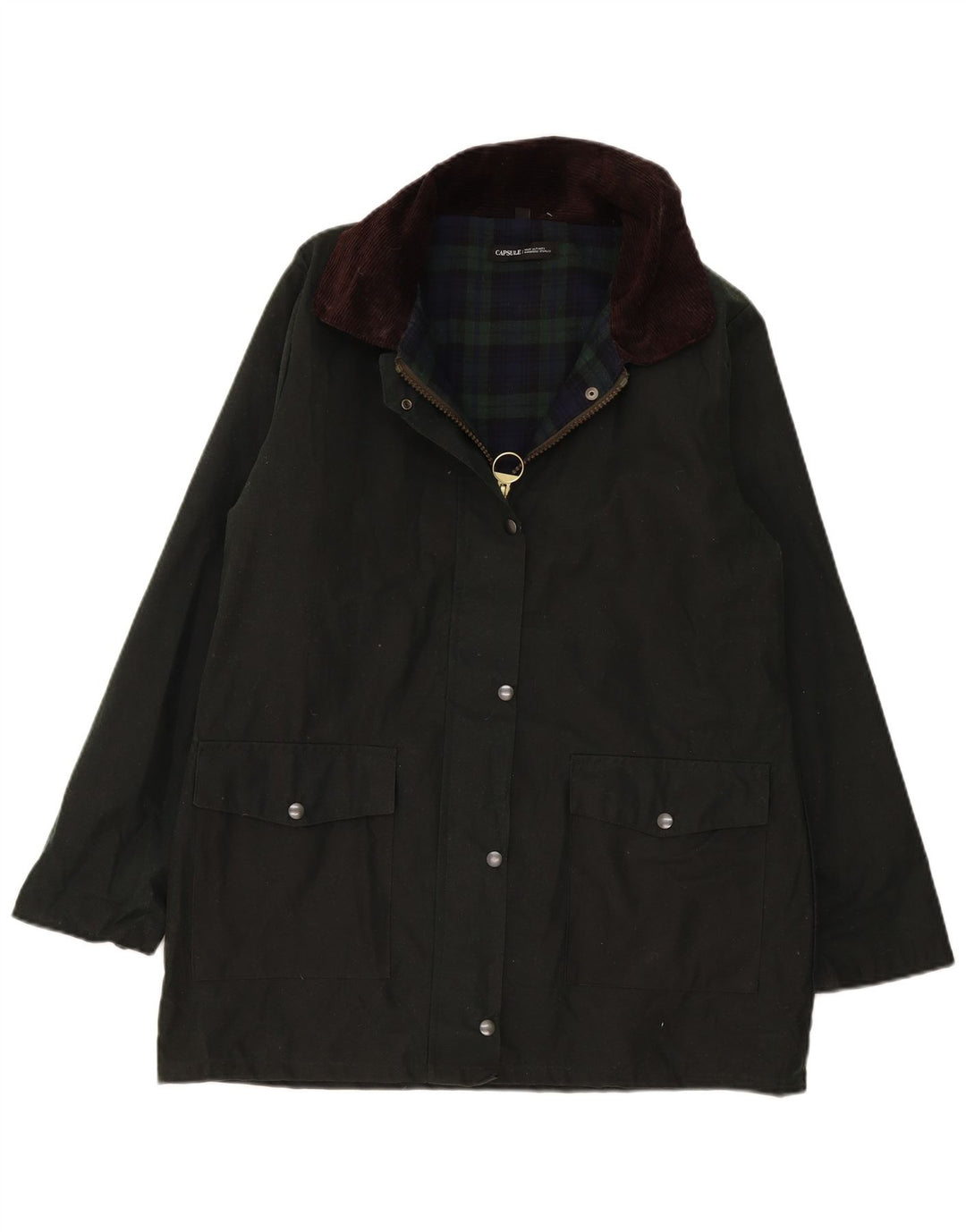 Abrigo de algodón encerado para mujer Capsule UK 46 Large Green