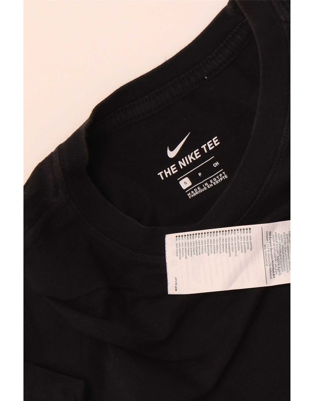 Camiseta Nike Hombre Top Small Negro Algodón