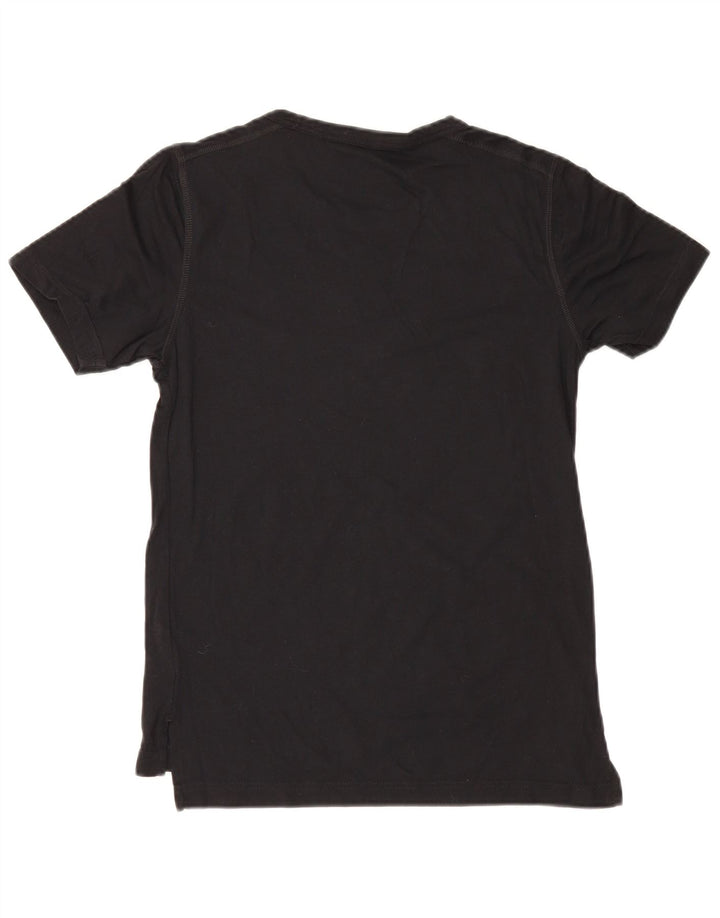 Reebok - Camiseta para hombre, talla pequeña, algodón negro