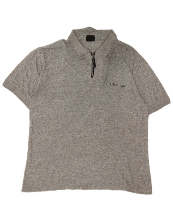 Champion Polo Para Hombre Grande Gris Moteado
