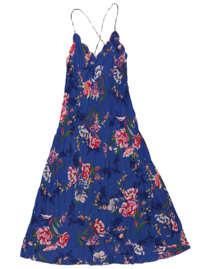 Marks & Spencer Vestido de verano autógrafo para mujer Reino Unido 42 Azul medio Floral