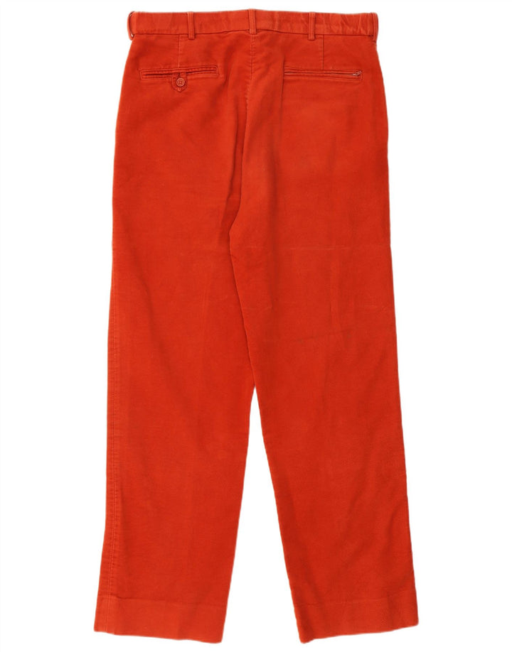PETER CHRISTIAN Pantalón chino recto para hombre W34 L30 Algodón rojo
