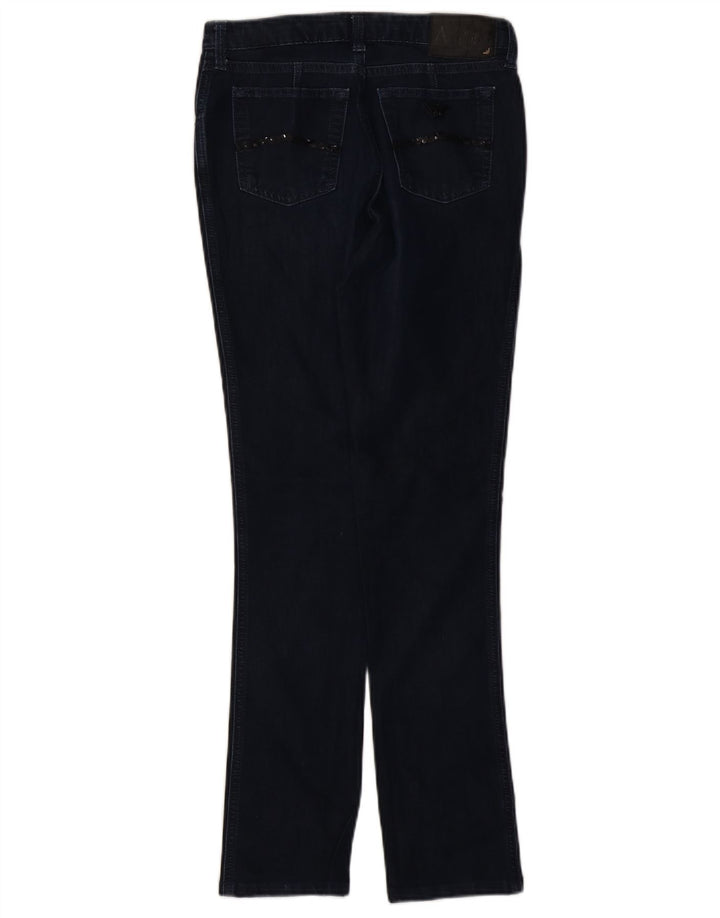 Vaqueros Armani Mujer Slim W30 L29 Azul Marino Algodón