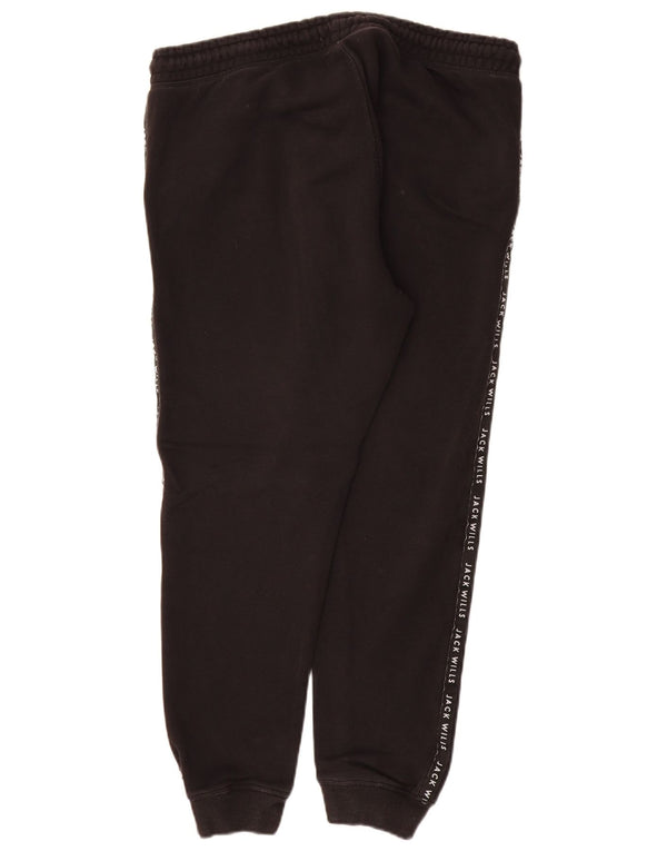 Jack Wills Pantalones de chándal gráficos para Mujer Joggers UK 44 Grande Negro