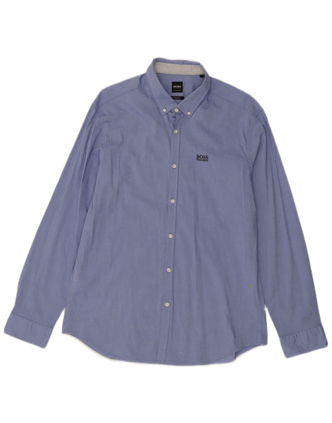 Camisa Hugo Boss Hombre Regular Fit XL Algodón Azul