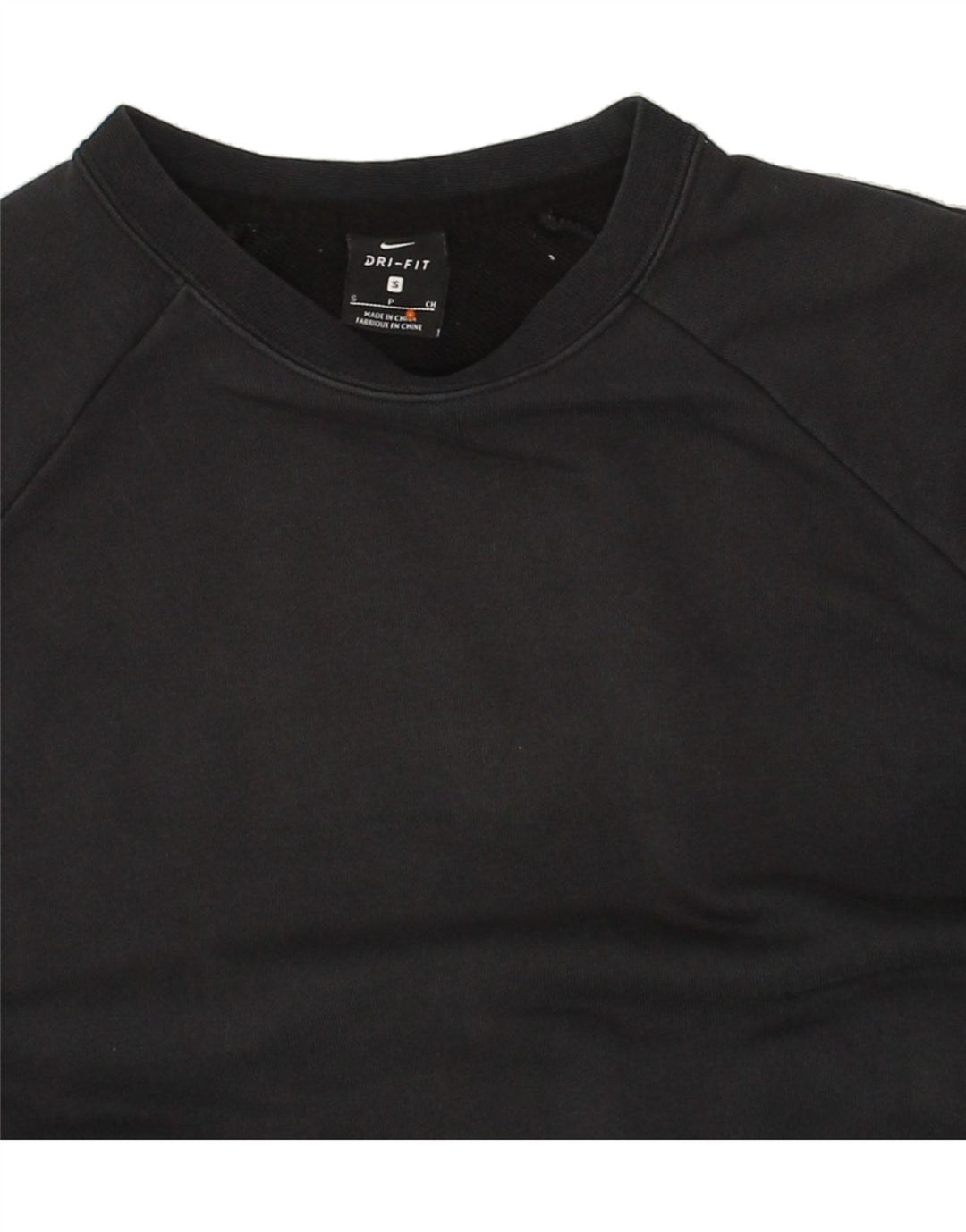 NIKE Womens Dri Fit Oversized Crop Sweatshirt Jumper UK 10 Small Black Vintage Nike and Second-Hand Nike from Messina Hembry 
