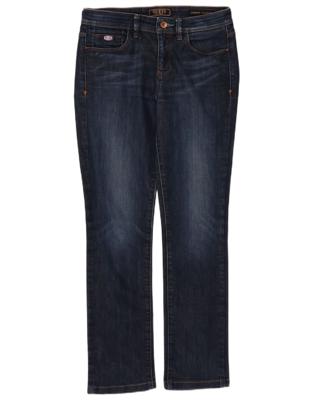 Vaqueros Guess Mujer Cigarrillo Slim W27 L28 Algodón Azul Marino