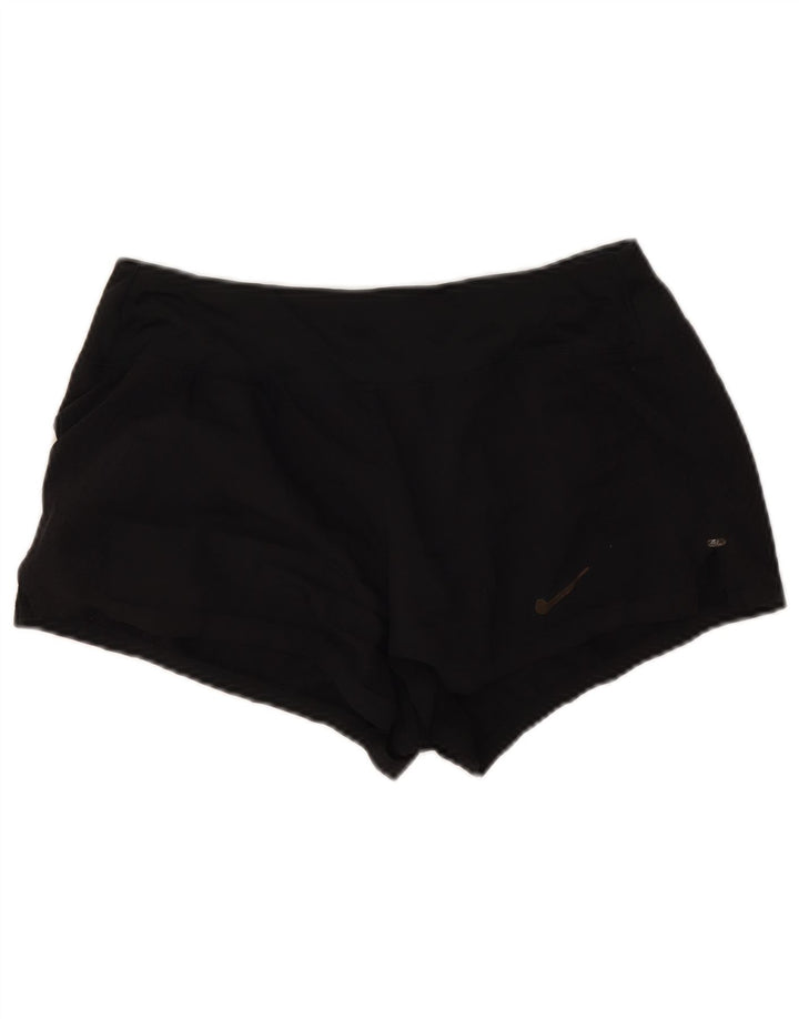 Nike - Pantalones cortos deportivos para correr para mujer, talla M, poliéster negro