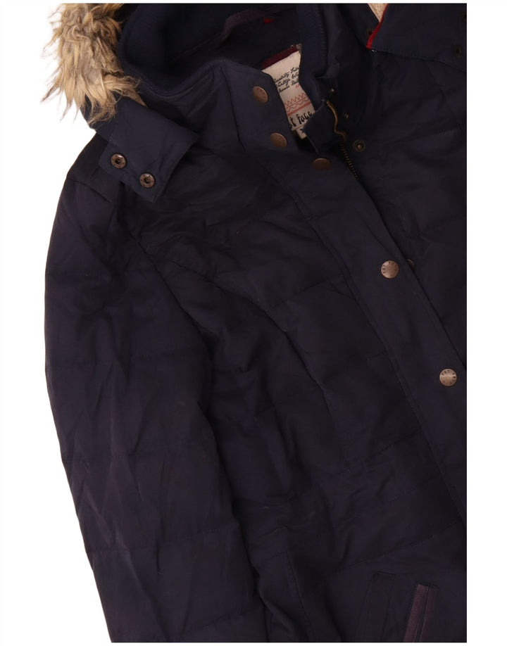Parka con capucha para mujer Fat Face UK 40 Medium Azul marino Poliéster Invierno