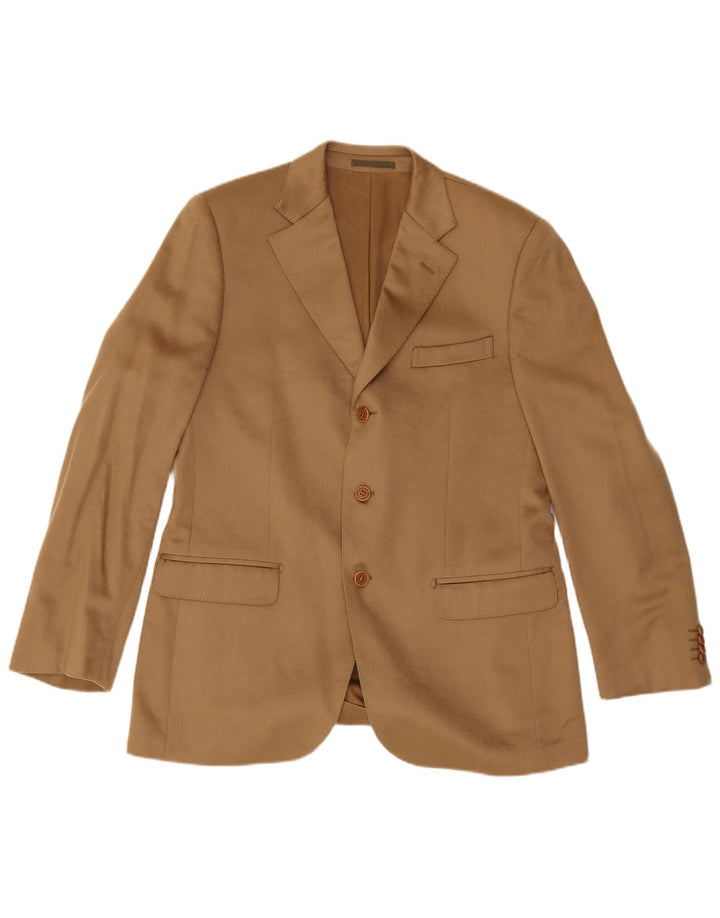 Piacenza Chaqueta tipo blazer de 3 botones para hombre IT 50 Large Beige Cashmere