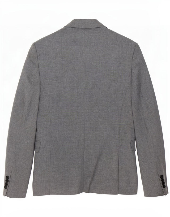 Zara Chaqueta Blazer De 1 Botón Para Hombre EU 44 XS Gris Poliéster