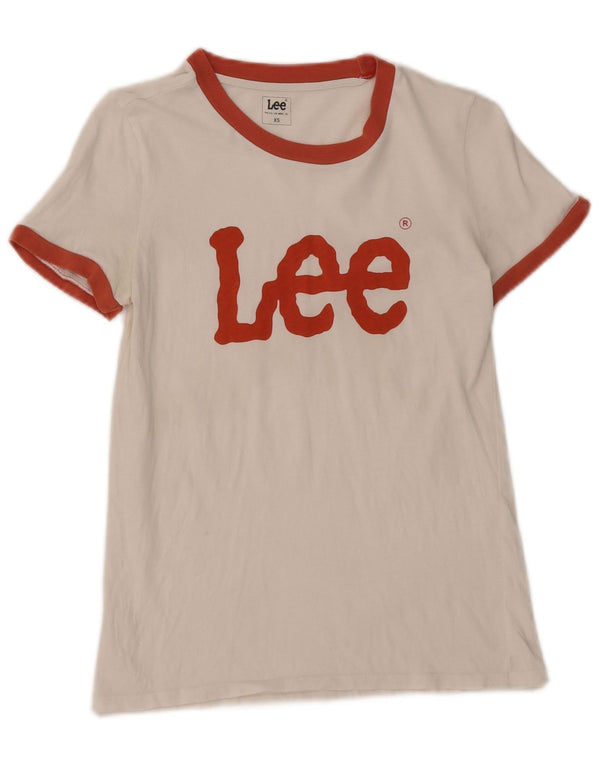 Lee Camiseta gráfica para mujer Top UK 6 XS White Colourblock