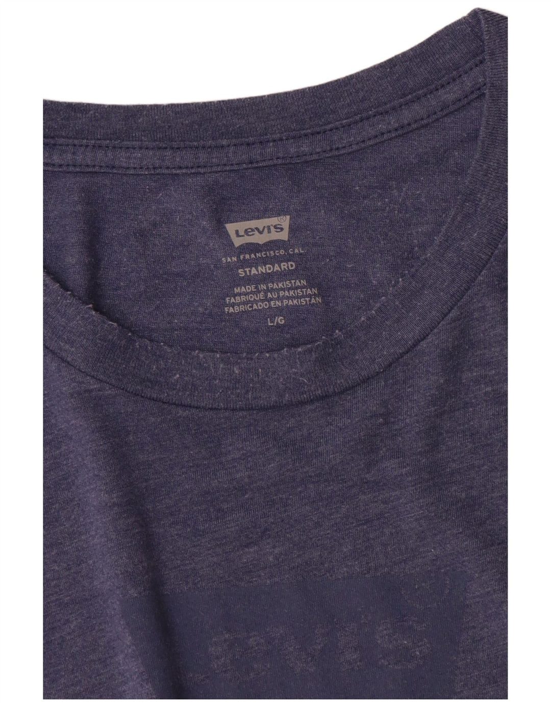 Levi's Camiseta con gráfico estándar para hombre, talla grande, azul