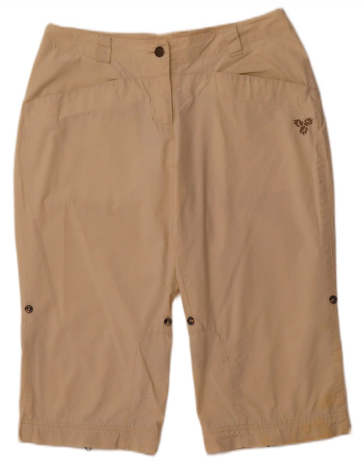 JACK WOLFSKIN Bermudas para mujer UK 10/12 Medium W30 Beige