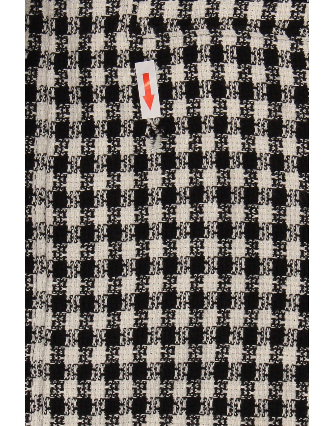 Zara Mujer Minifalda Pequeña W26 Algodón A Cuadros Negro