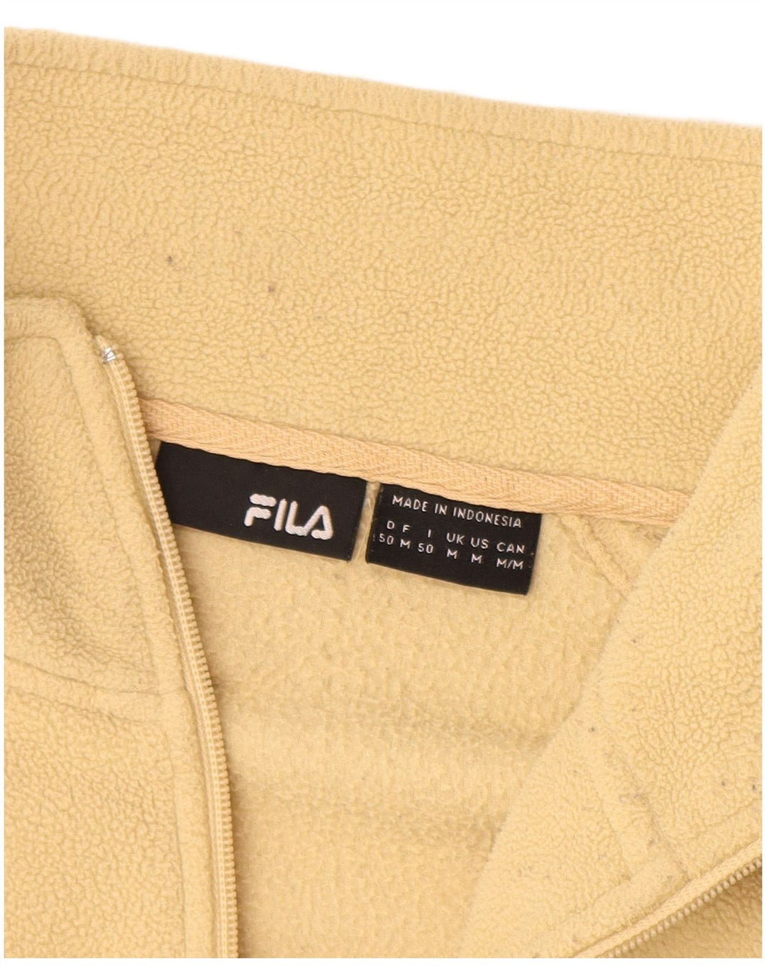 Fila Chaqueta polar para hombre UK 38 Poliéster amarillo medio