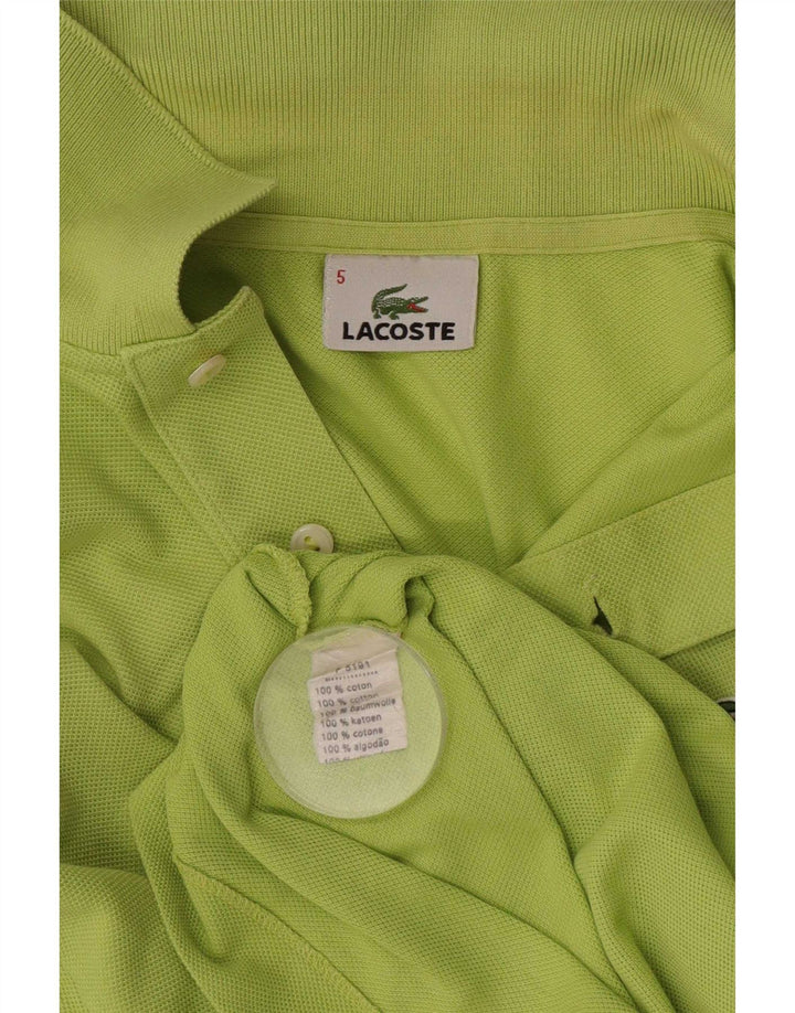 Polo Lacoste para hombre talla 5 grande algodón verde