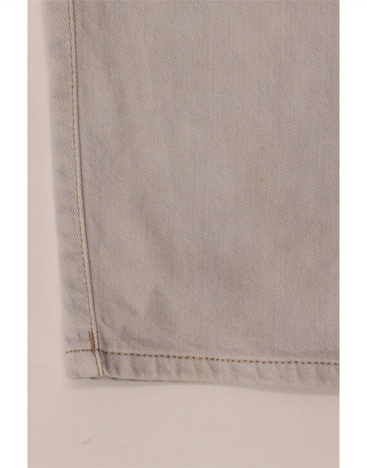 Zara Pantalones cortos de mezclilla para hombre EU 38 Small W30 Algodón gris