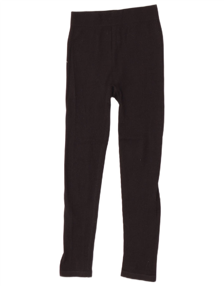 Zara Mujer Leggings Reino Unido 44 Mediano Negro