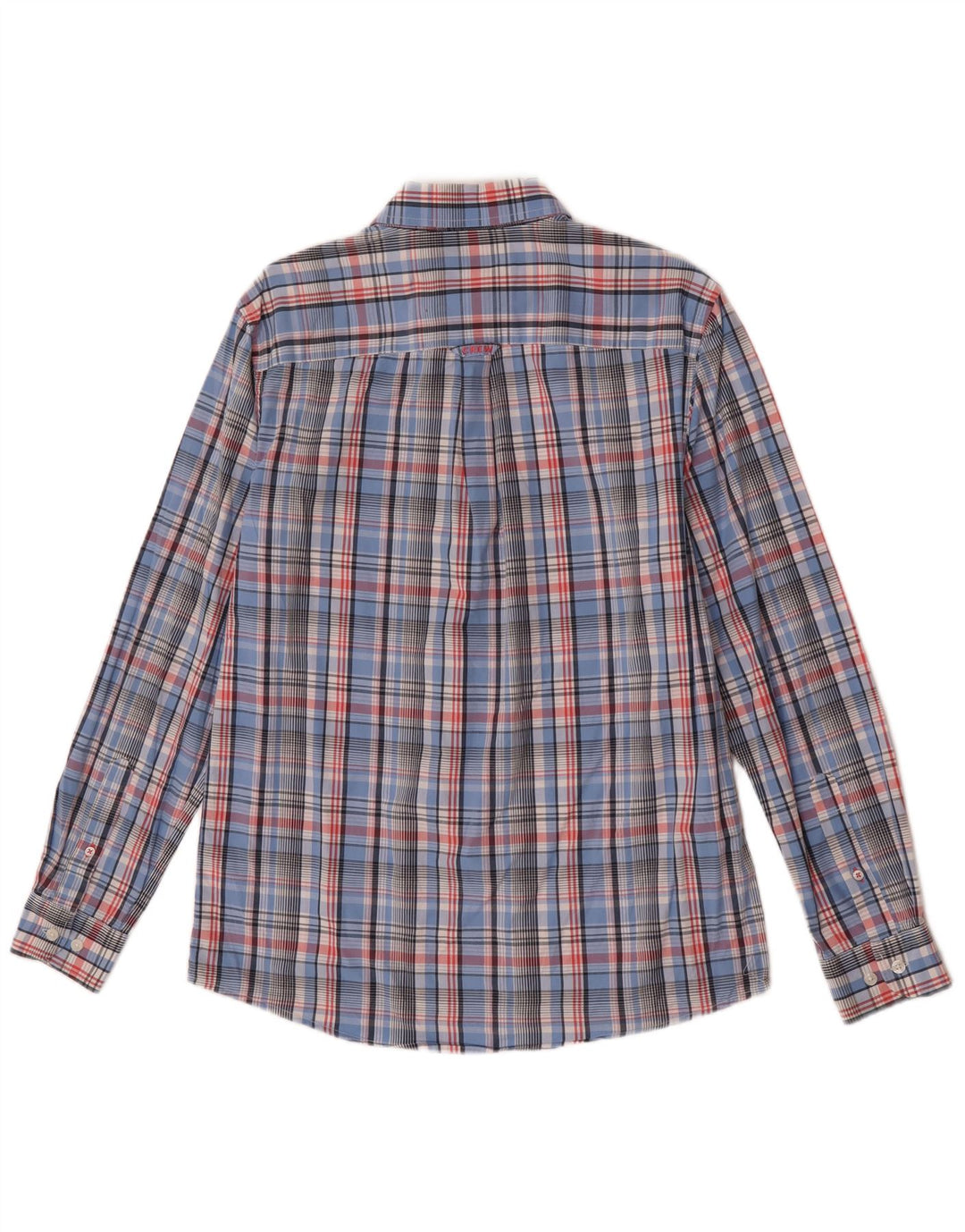 Crew Clothing Camisa de corte clásico para hombre Algodón a cuadros azul pequeño