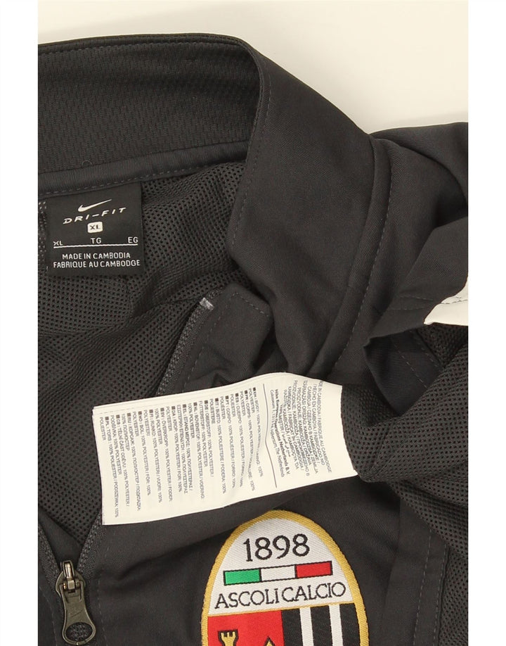 Nike Ascoli Calcio 1898 Chándal Top Chaqueta XL Gris Poliéster