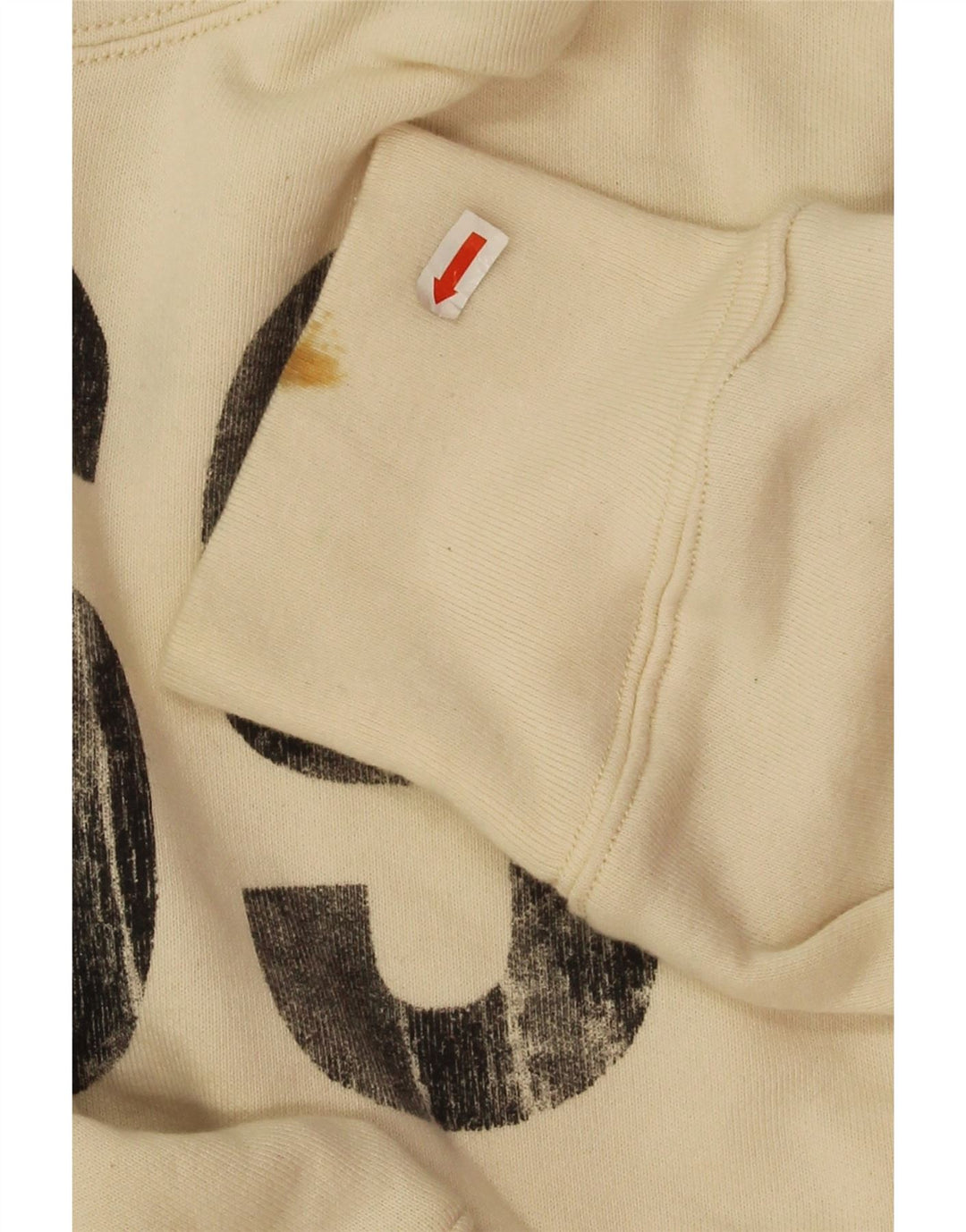 Gap Hombre Sudadera Con Capucha Gráfica Jersey Grande De Algodón Beige