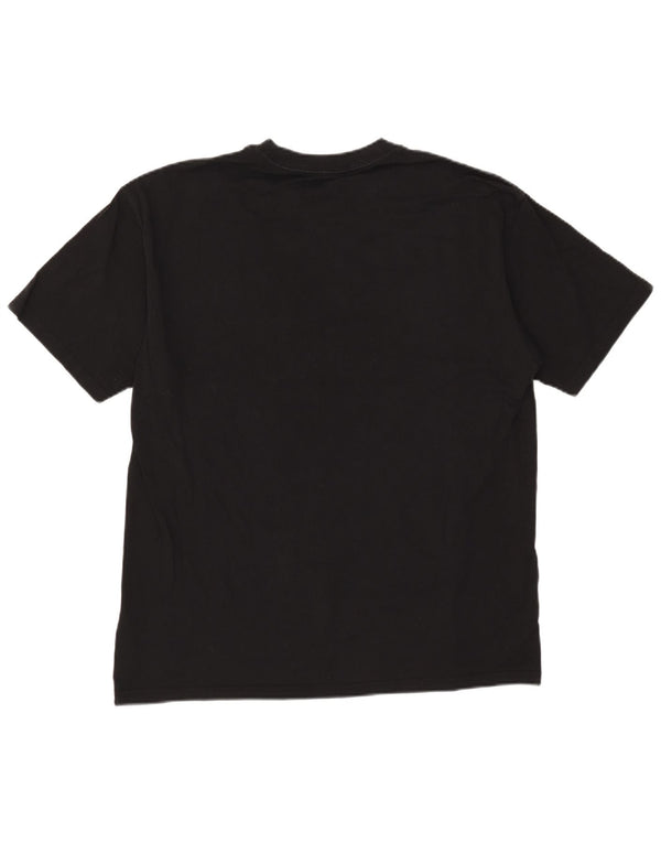 Nike Camiseta holgada con gráfico para hombre, talla grande, algodón negro