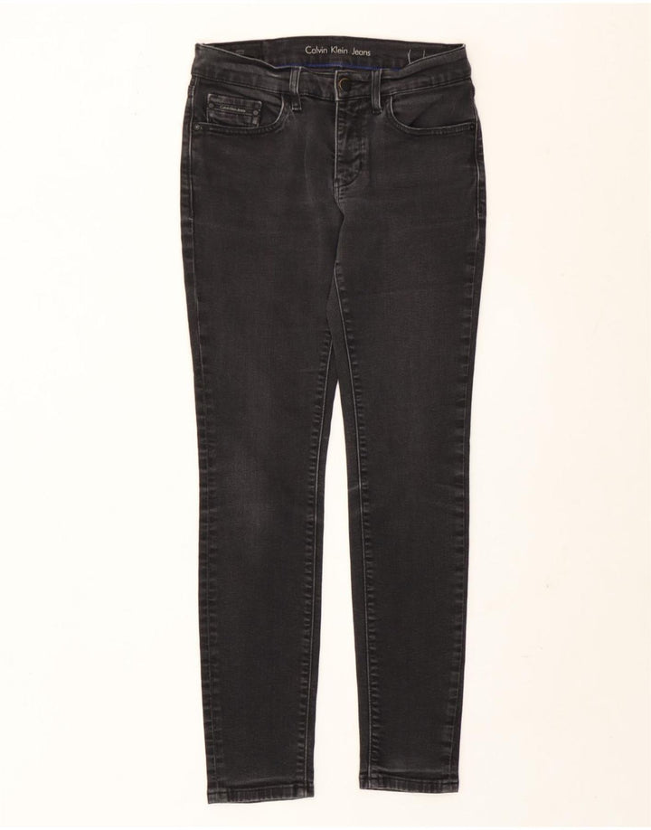 Vaqueros ajustados para mujer Calvin Klein W28 L30 Gris