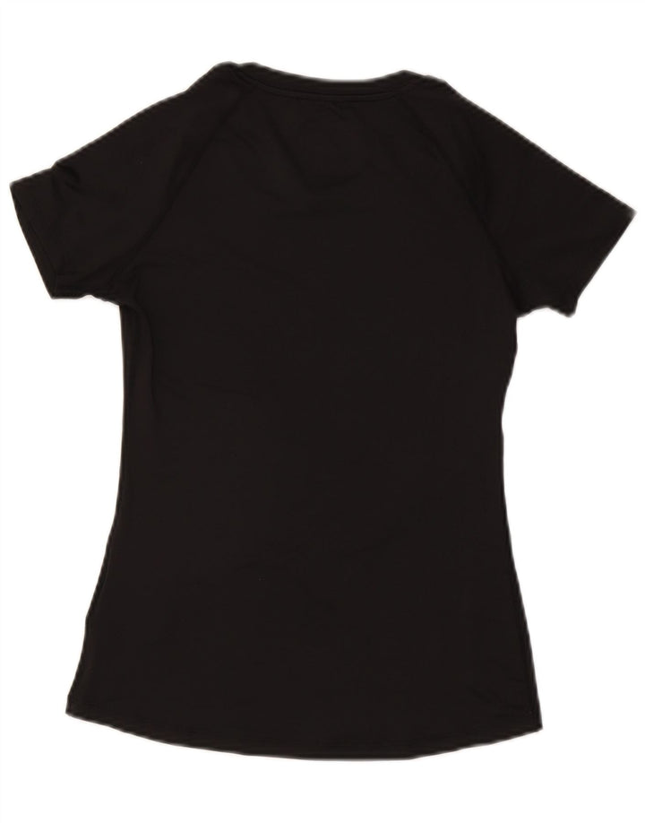 SUPERDRY Camiseta gráfica para mujer Top UK 10 Small Black Poliéster