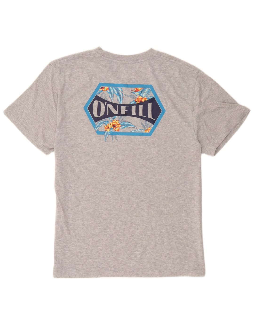 O'Neill Camiseta gráfica de ajuste moderno para hombre Top grande de algodón gris