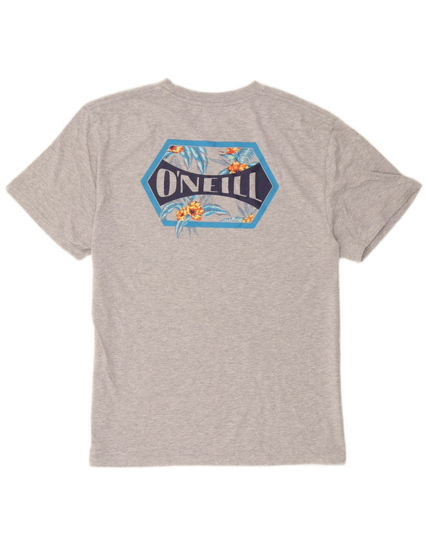 O'Neill Camiseta gráfica de ajuste moderno para hombre Top grande de algodón gris