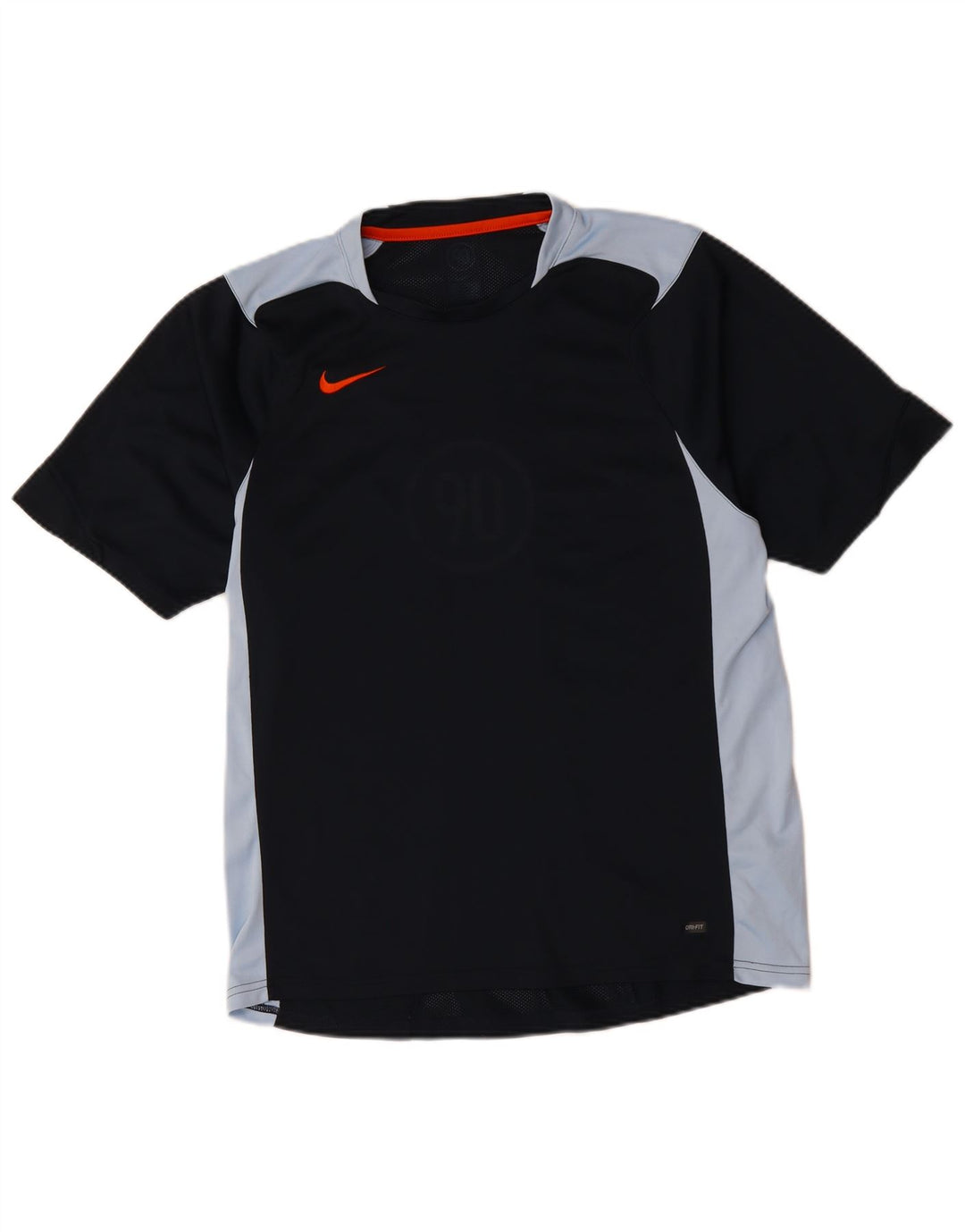 NIKE Camiseta gráfica para hombre Top mediano negro color block