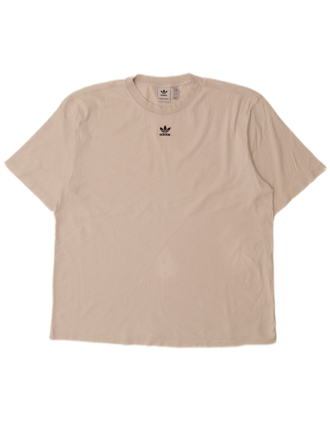 ADIDAS Camiseta gráfica para mujer Top UK 44 Grande Blanco