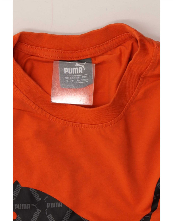 Puma Camiseta Gráfica Para Hombre Top Naranja Mediano