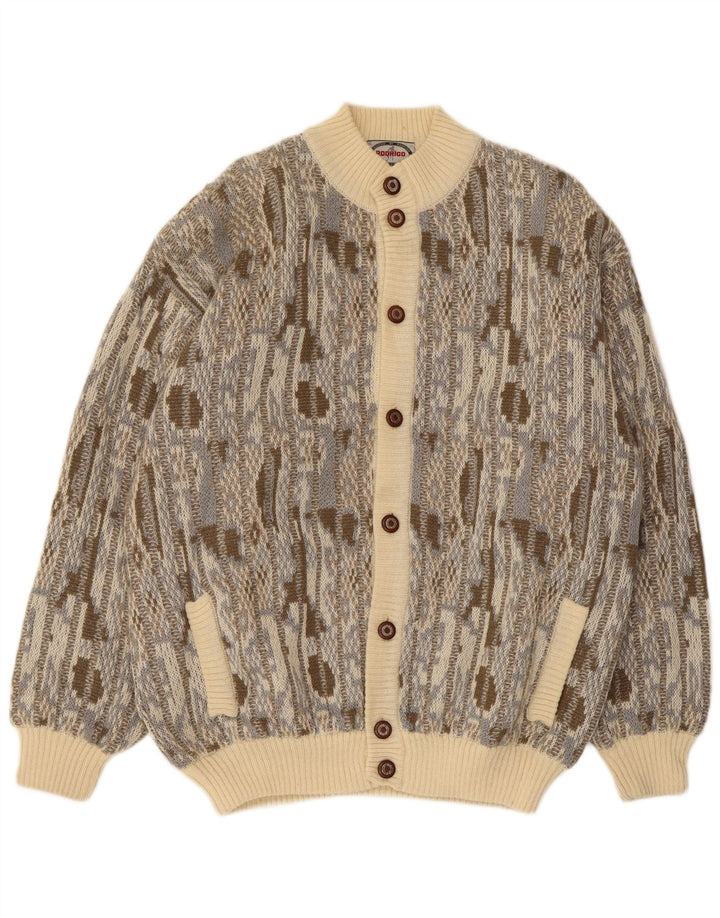 Rodrigo Cárdigan Hombre IT 54 XL Lana Geométrica Multicolor
