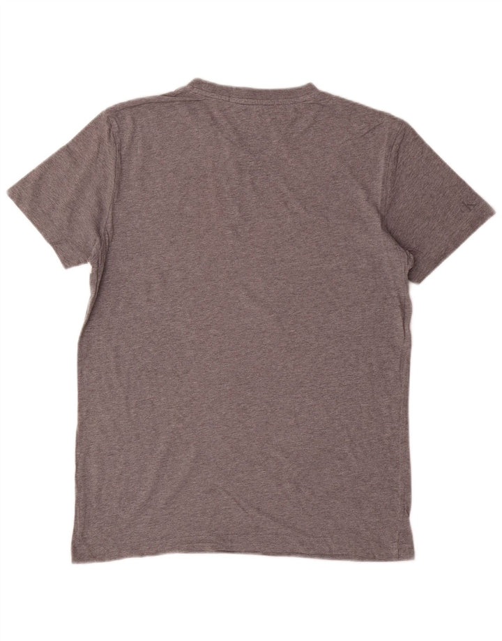 Calvin Klein Jeans Hombre Camiseta Gráfica Top Gris Medio Colorblock