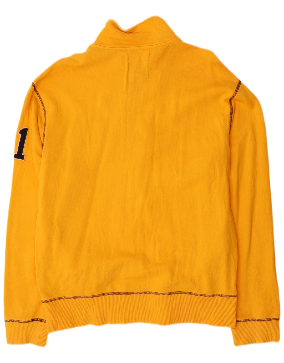 FILA Chaqueta superior de chándal con gráfico para hombre Algodón amarillo grande