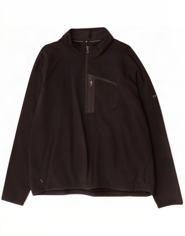 Columbia - Chaqueta de chándal para hombre, color titanio, talla 2XL, nailon negro