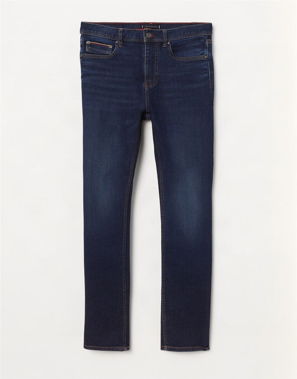 Tommy Hilfiger Vaqueros rectos Denton para hombre W34 L30 Algodón azul marino