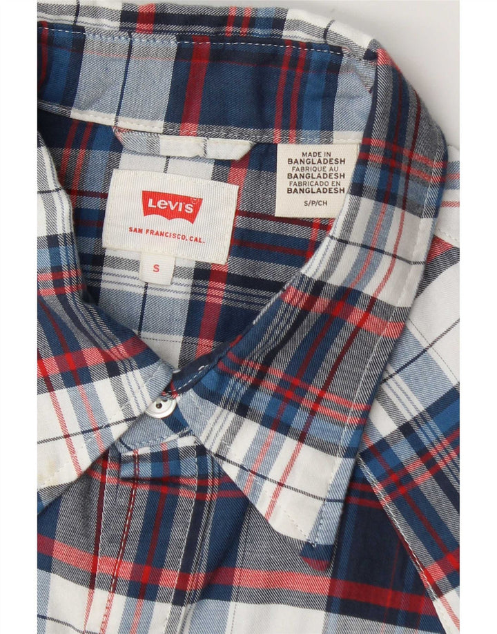 Camisa Levi's para hombre con cuadros azules pequeños