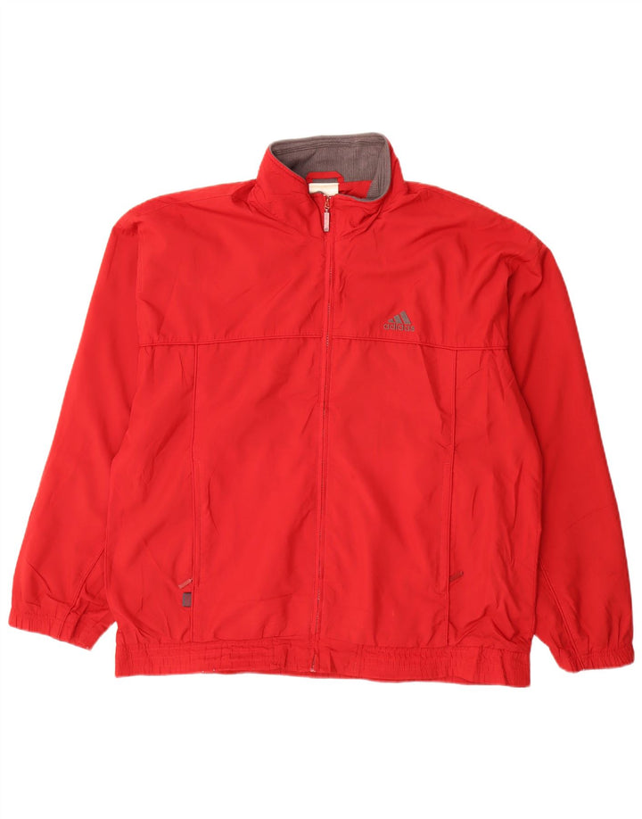 Adidas Hombre Chándal Top Chaqueta XL Rojo Poliéster