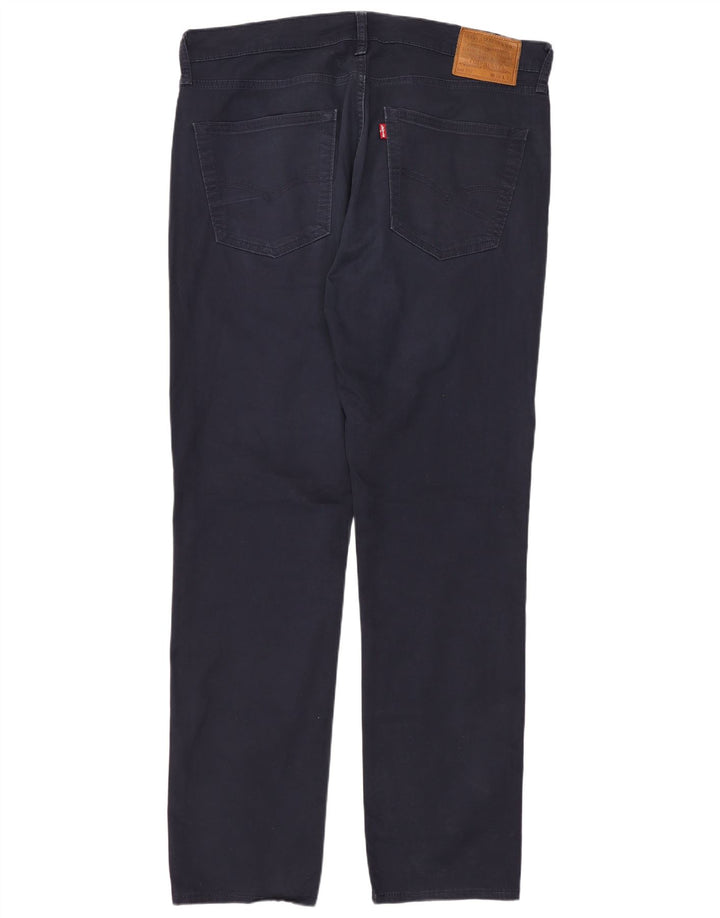 LEVI'S Mens 511 Slim Casual Pantalones W36 L32 Azul Marino Algodón
